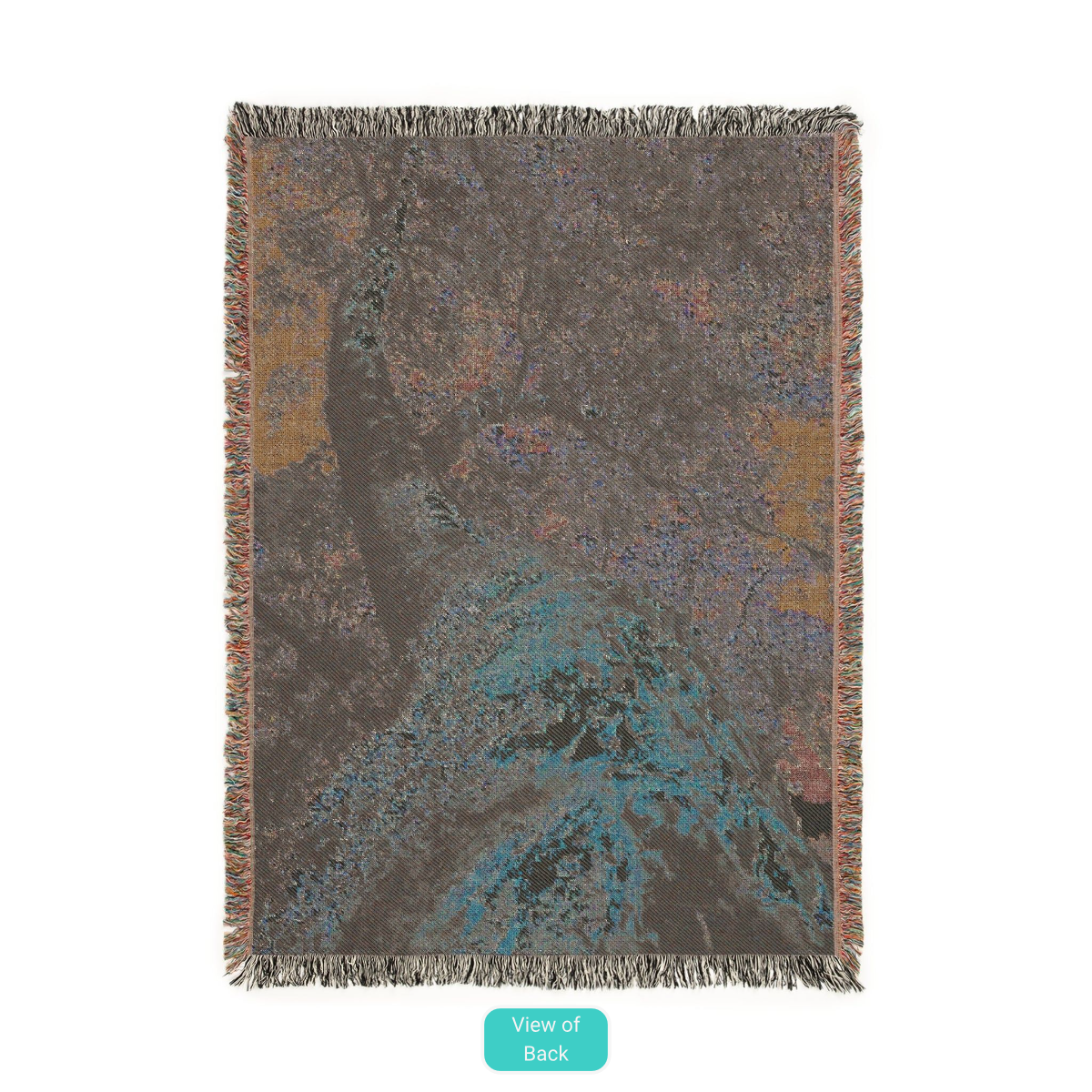 Pacific Madrone (Arbutus menziesii) - Woven Cotton Blanket