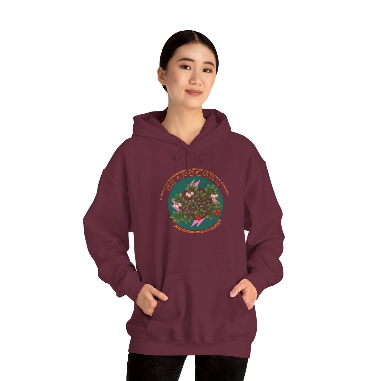 Bearberry (Arctostaphylos uva-ursi)  - Hooded Sweatshirt