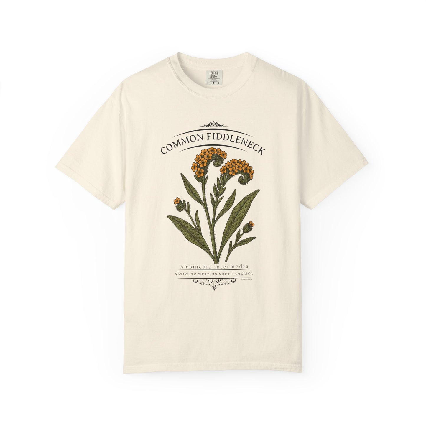 Common Fiddleneck (Amsinckia intermedia) - Garmet Dyed Soft T-Shirt