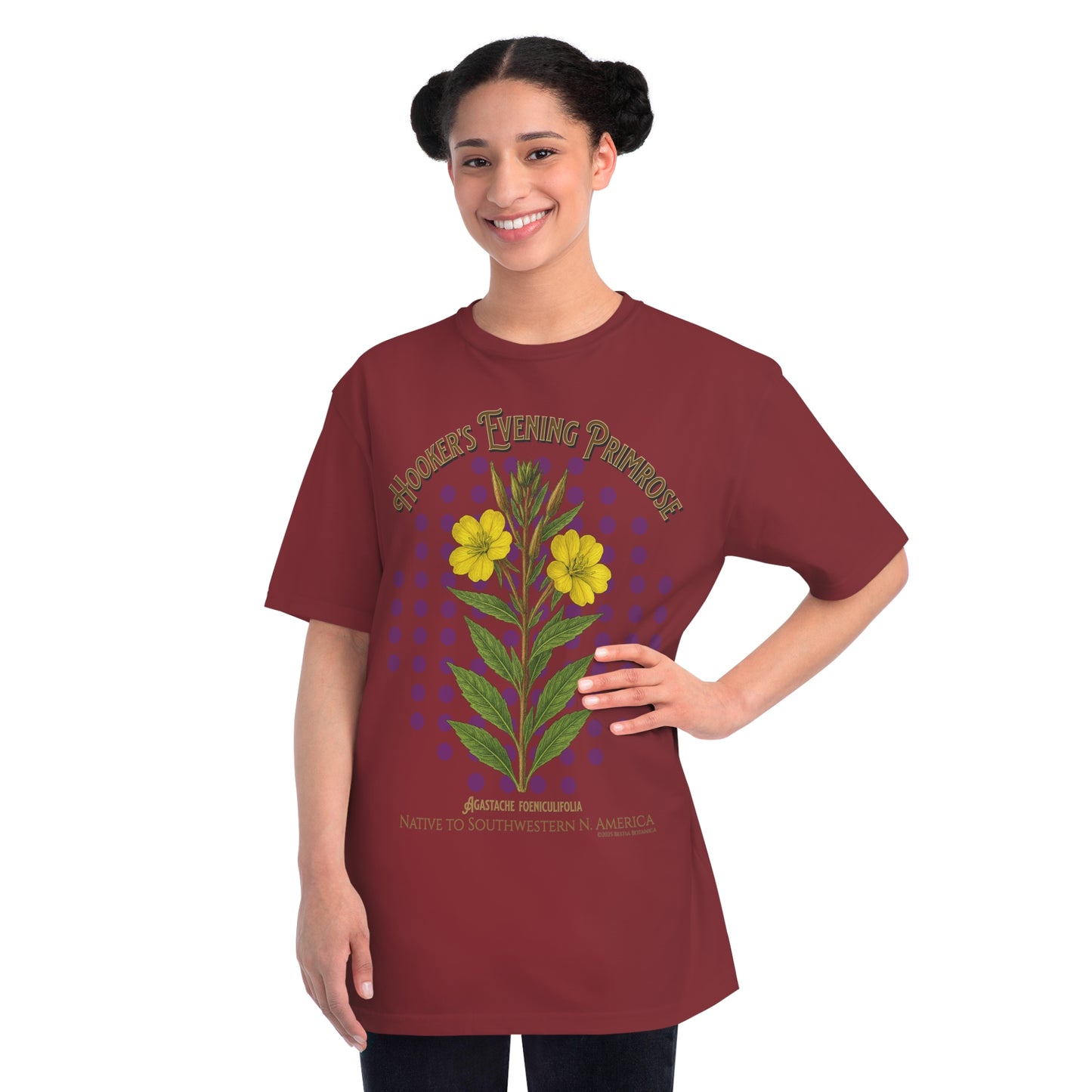 Hooker's Evening Primrose (Oenothera elata) - Organic Cotton T-Shirt