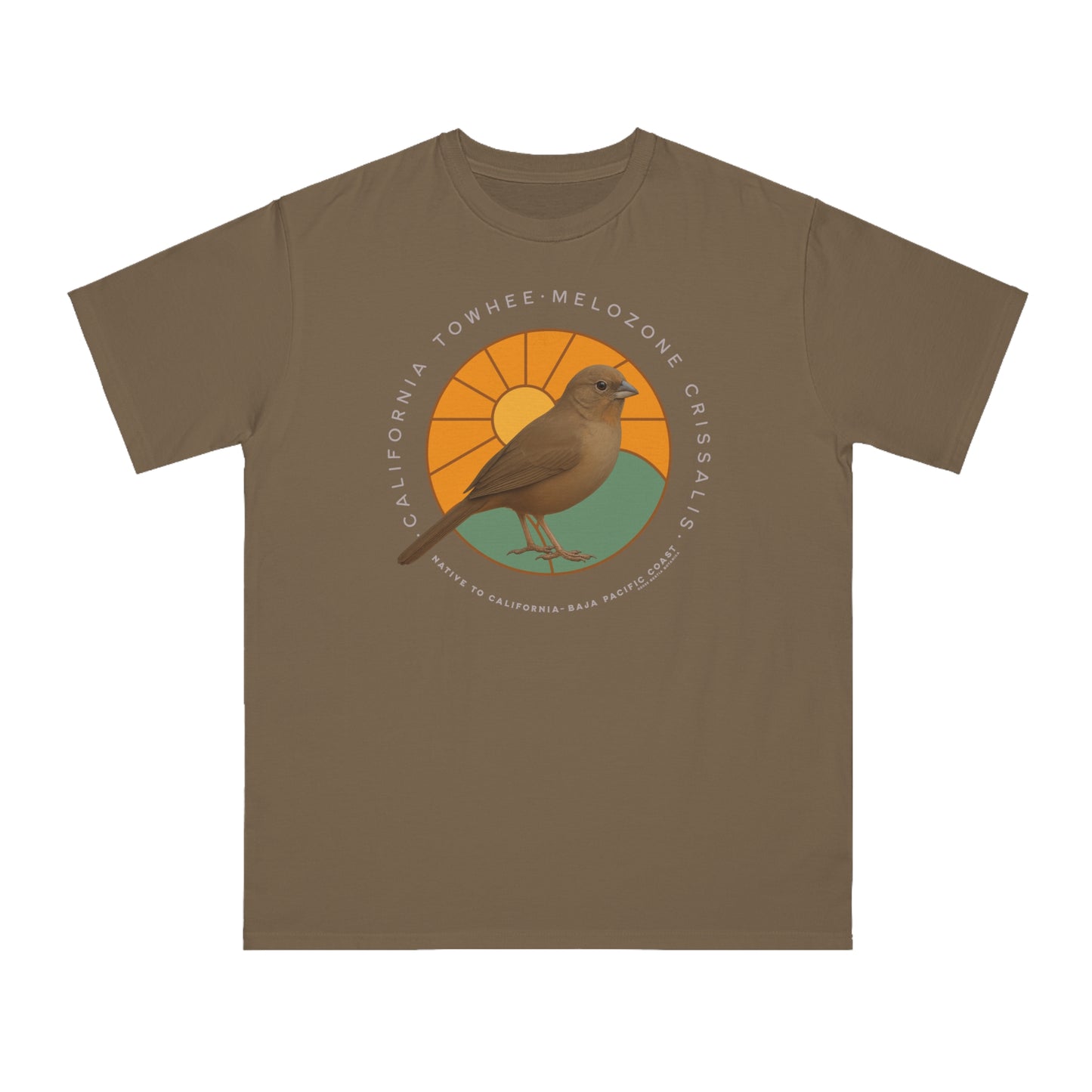 California Towhee (Melozone crissalis) - Organic Cotton T-Shirt