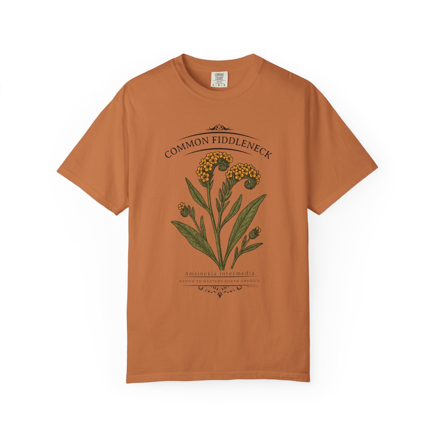 Common Fiddleneck (Amsinckia intermedia) - Garmet Dyed Soft T-Shirt