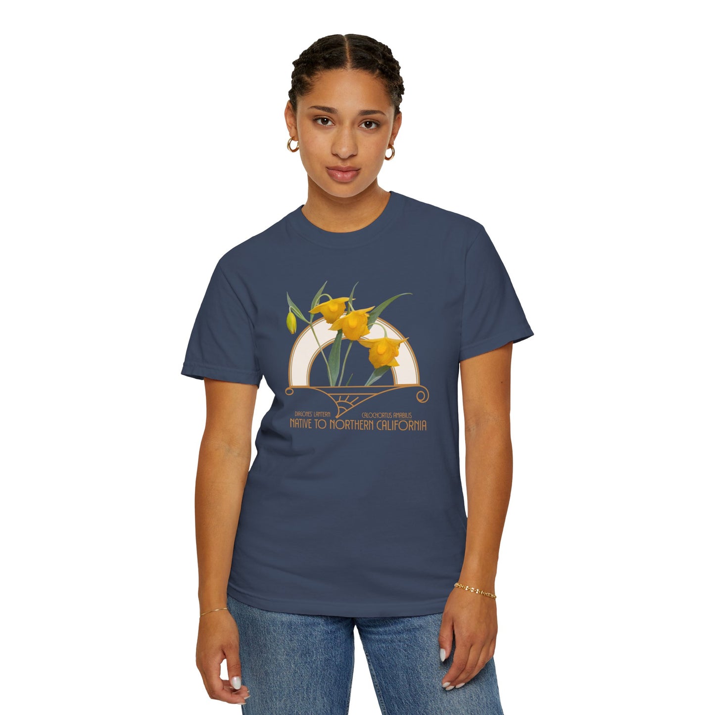 Diogenes’ Lantern (Calochortus amabilis) - Garment Dyed Soft T-Shirt