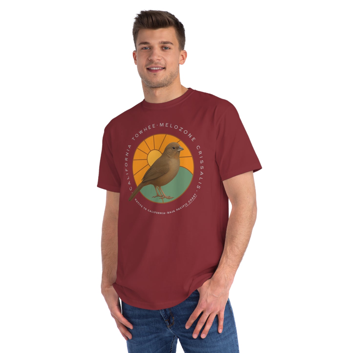 California Towhee (Melozone crissalis) - Organic Cotton T-Shirt