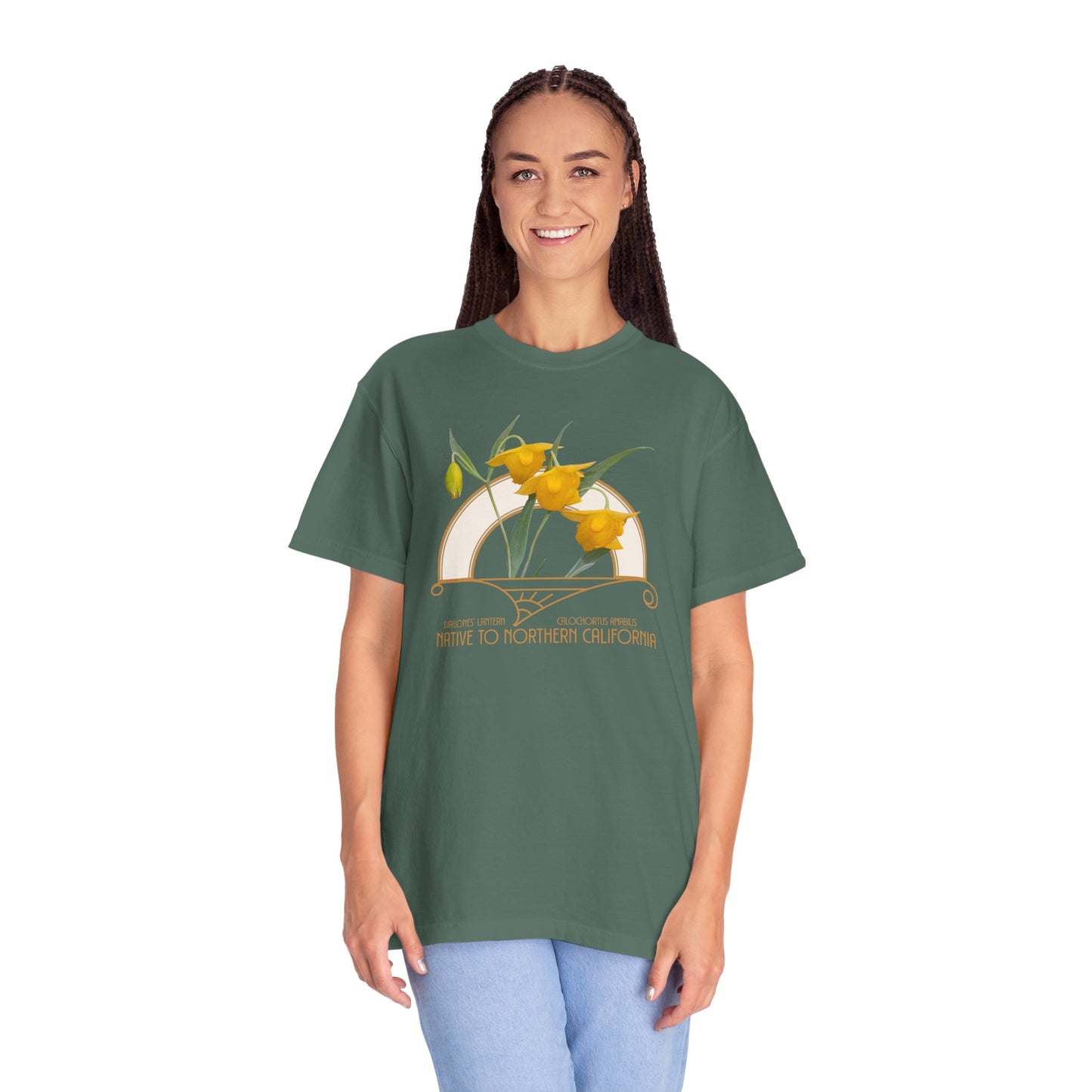 Diogenes’ Lantern (Calochortus amabilis) - Garment Dyed Soft T-Shirt