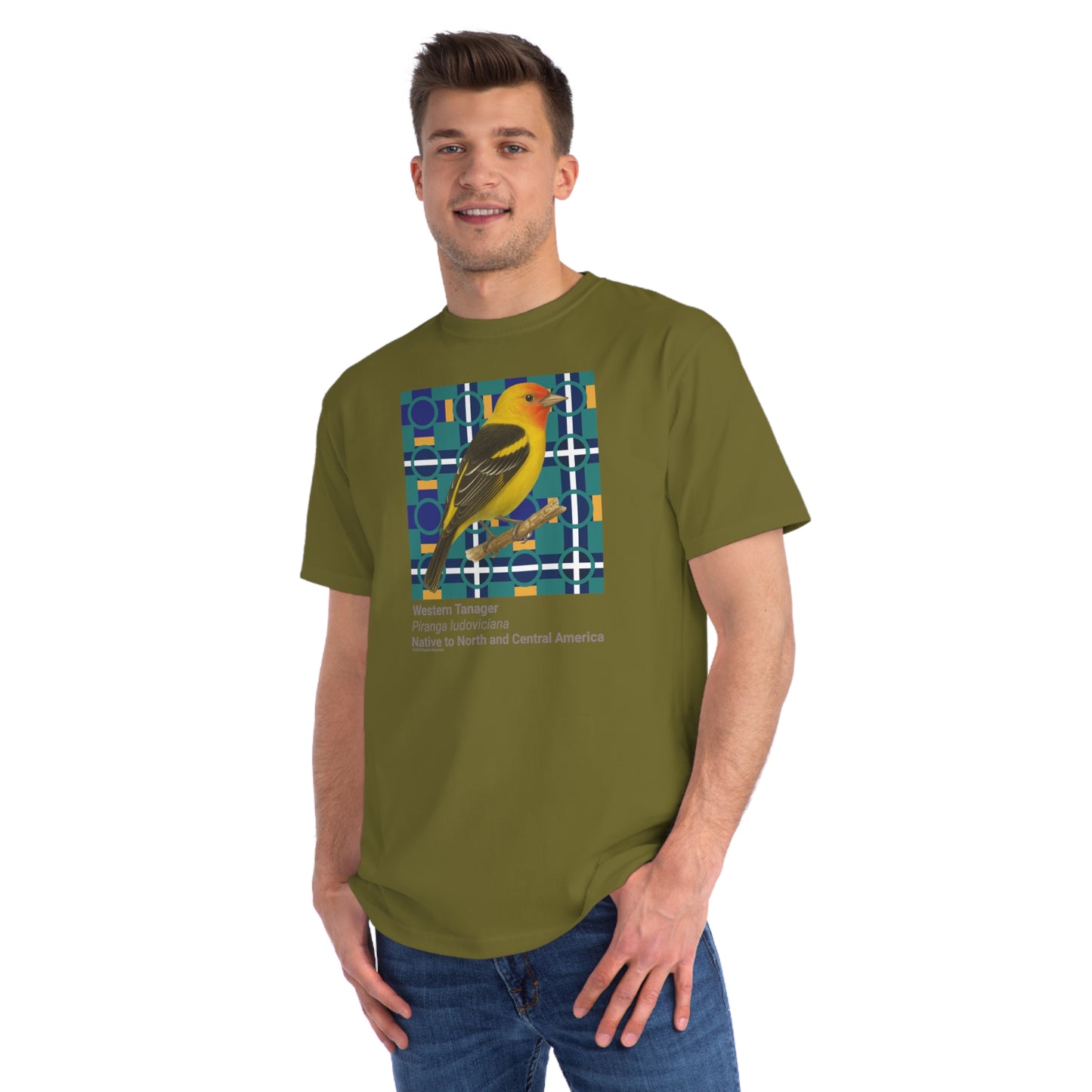 Western Tanager (Piranga ludoviciana) - Organic Cotton T-Shirt