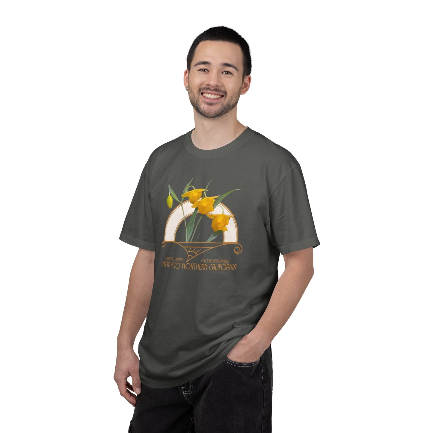 Diogenes’ Lantern (Calochortus amabilis) - Garment Dyed Soft T-Shirt