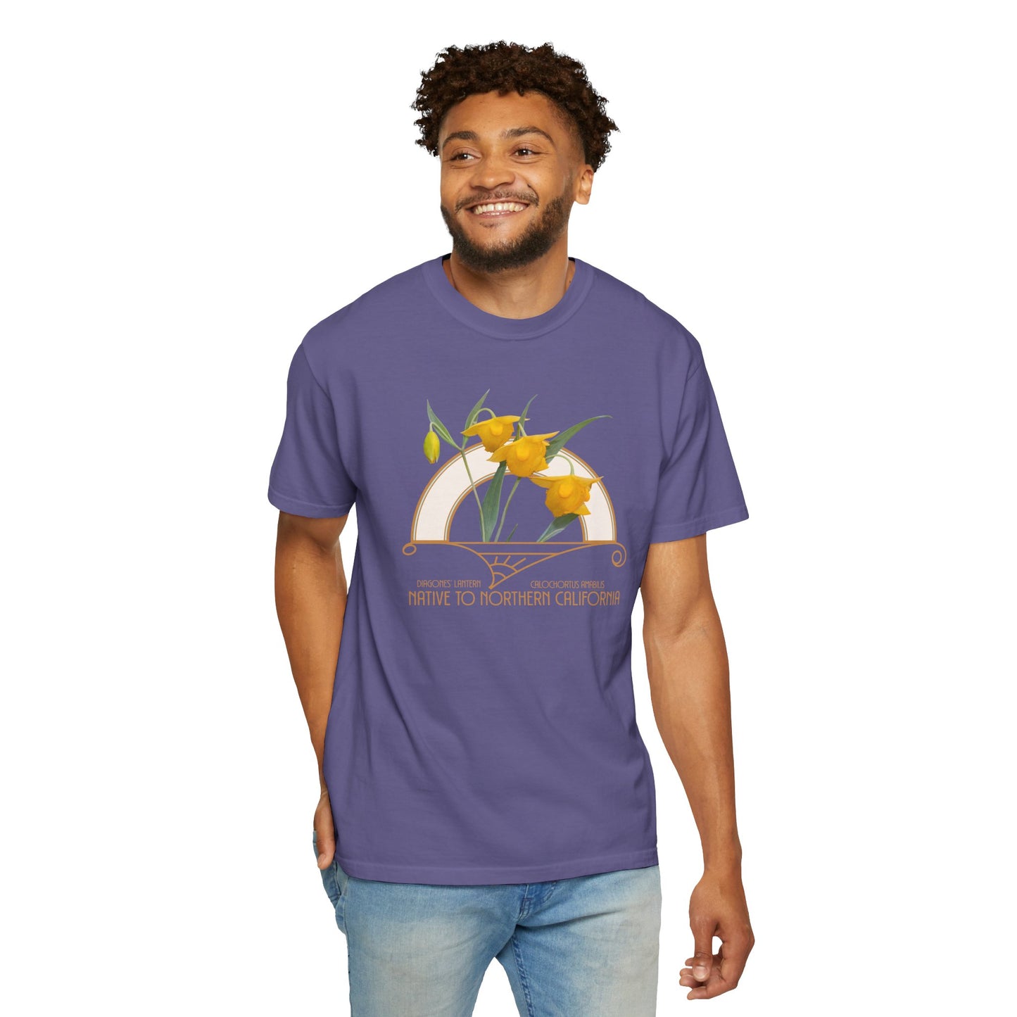 Diogenes’ Lantern (Calochortus amabilis) - Garment Dyed Soft T-Shirt