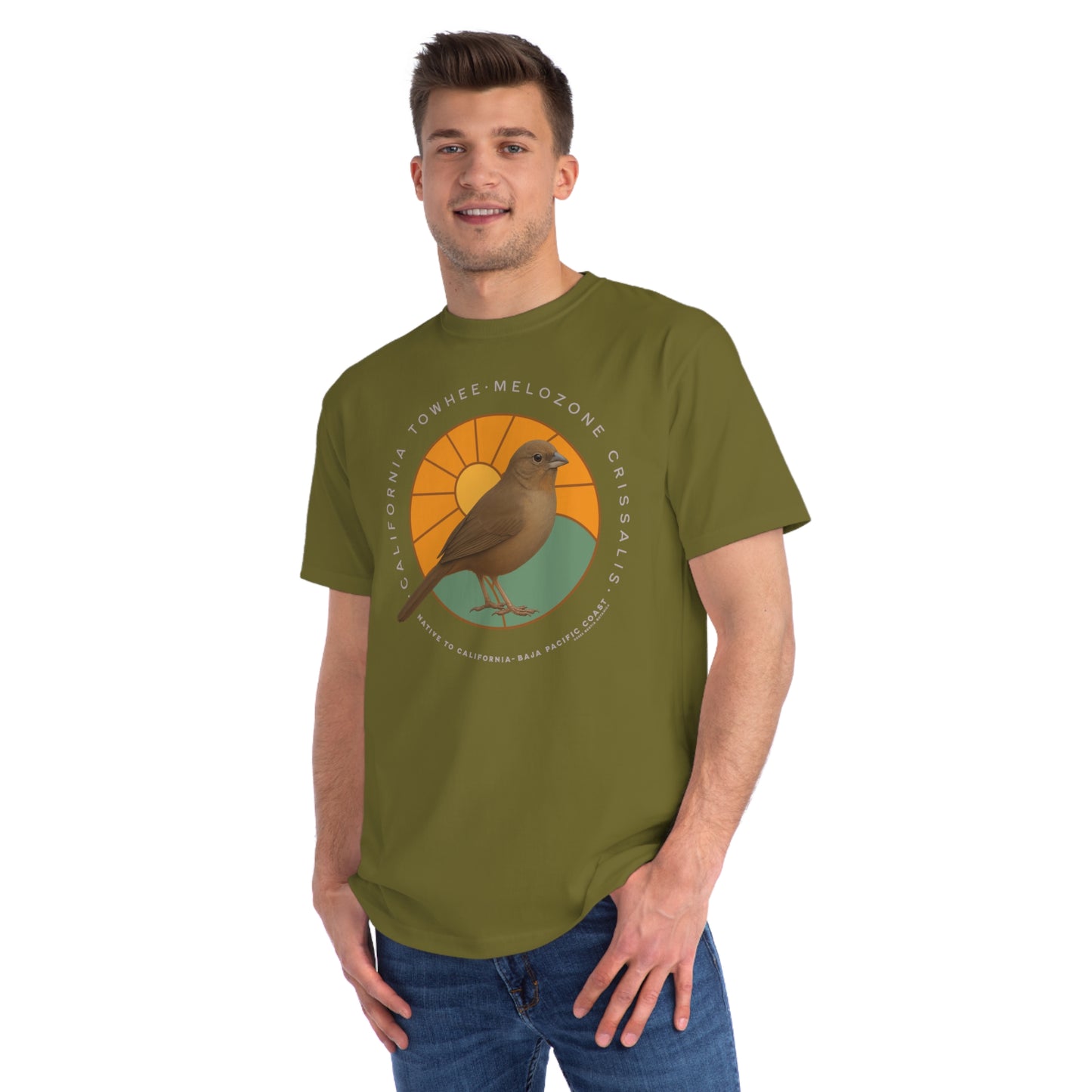 California Towhee (Melozone crissalis) - Organic Cotton T-Shirt