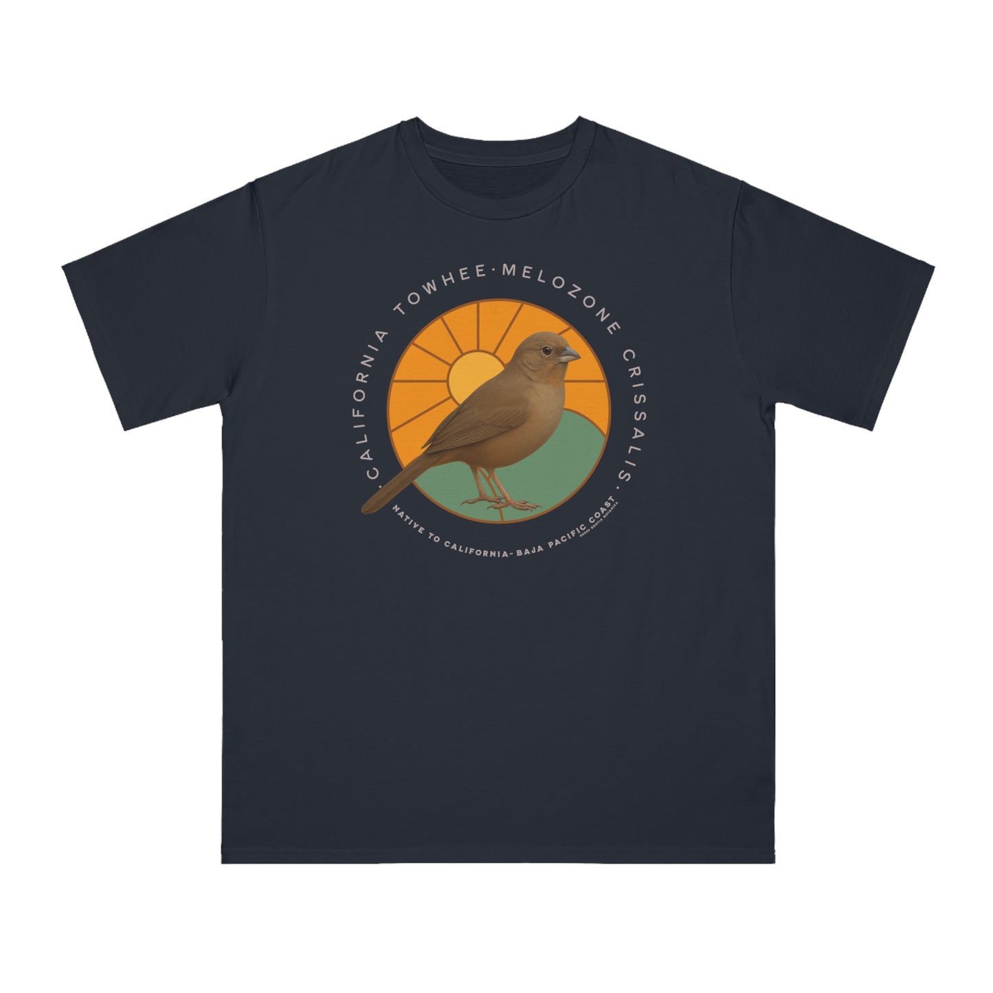 California Towhee (Melozone crissalis) - Organic Cotton T-Shirt