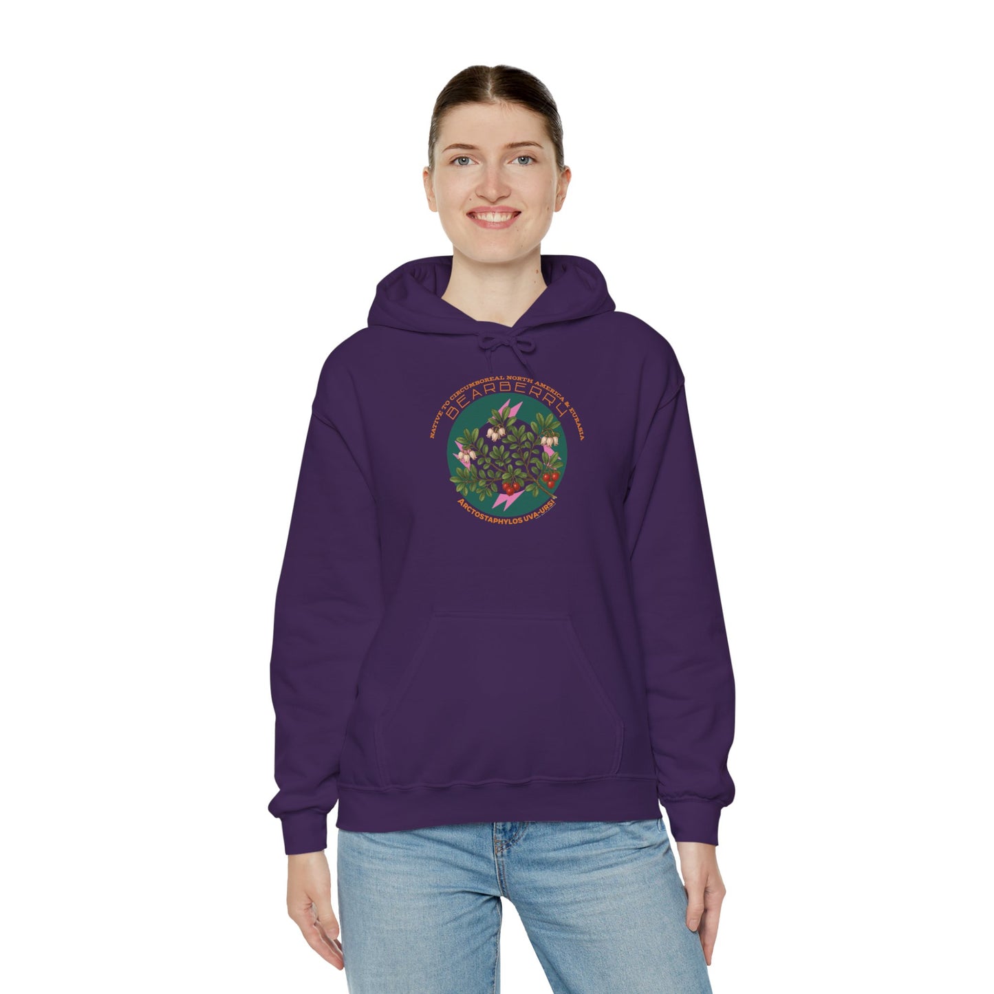 Bearberry (Arctostaphylos uva-ursi)  - Hooded Sweatshirt