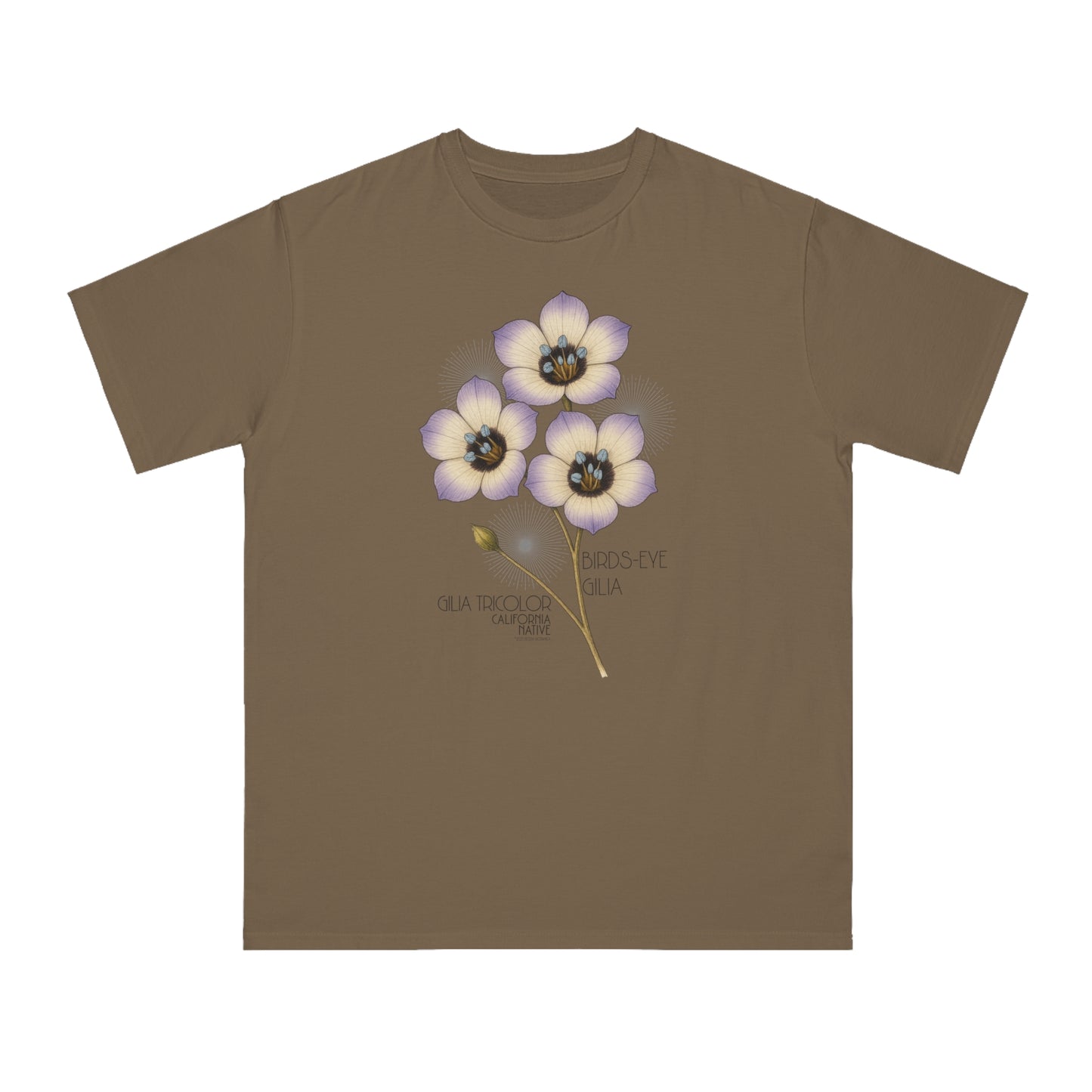 Birds-eye gilia (Gilia tricolor) - Organic Cotton T-Shirt