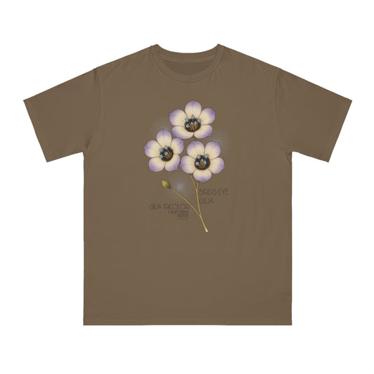 Birds-eye gilia (Gilia tricolor) - Organic Cotton T-Shirt