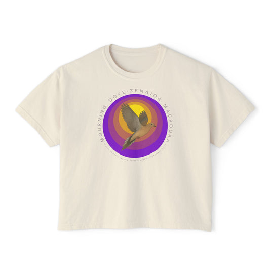 Mourning Dove (Zenaida macroura) - Cropped Boxy T-Shirt
