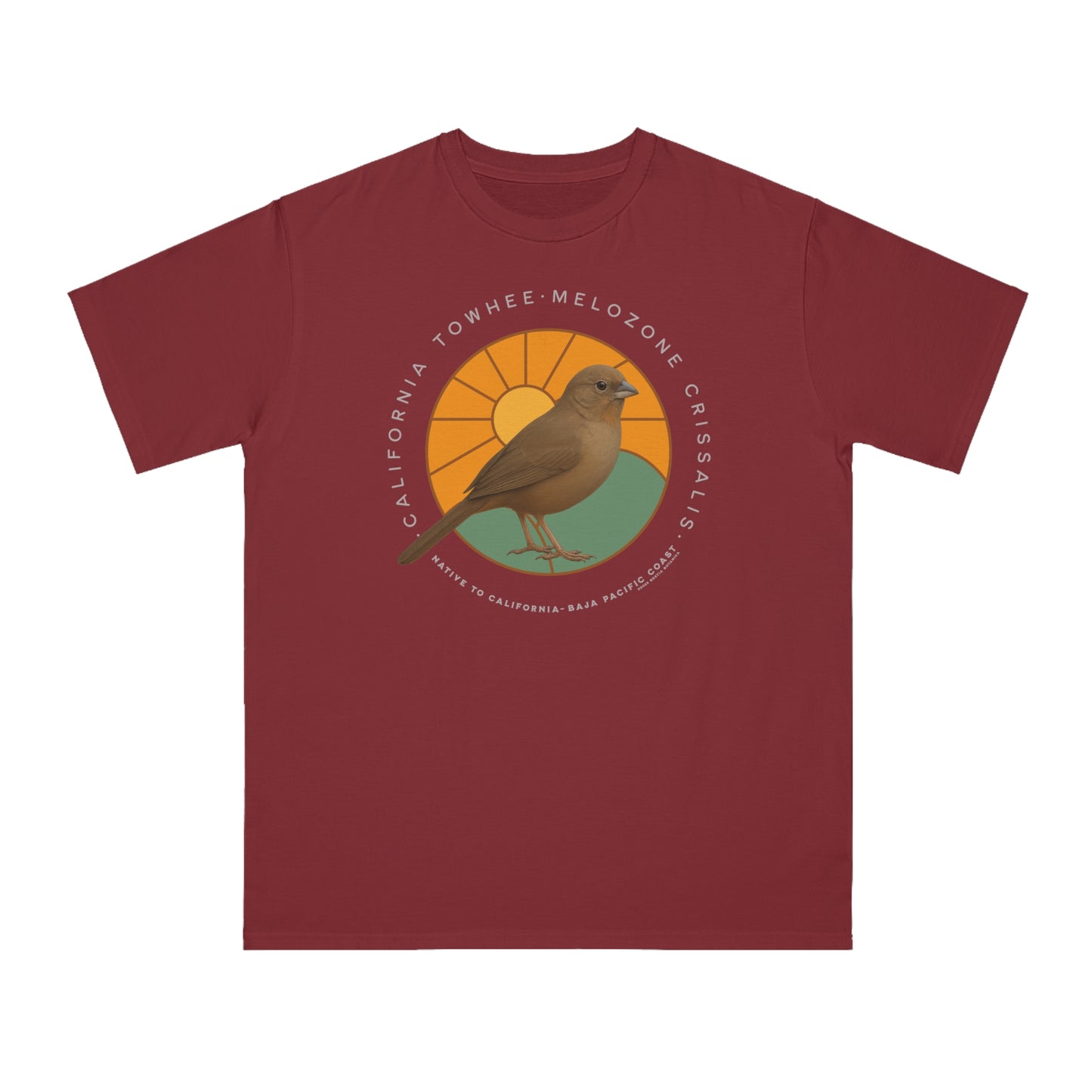 California Towhee (Melozone crissalis) - Organic Cotton T-Shirt