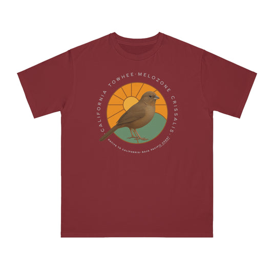 California Towhee (Melozone crissalis) - Organic Cotton T-Shirt