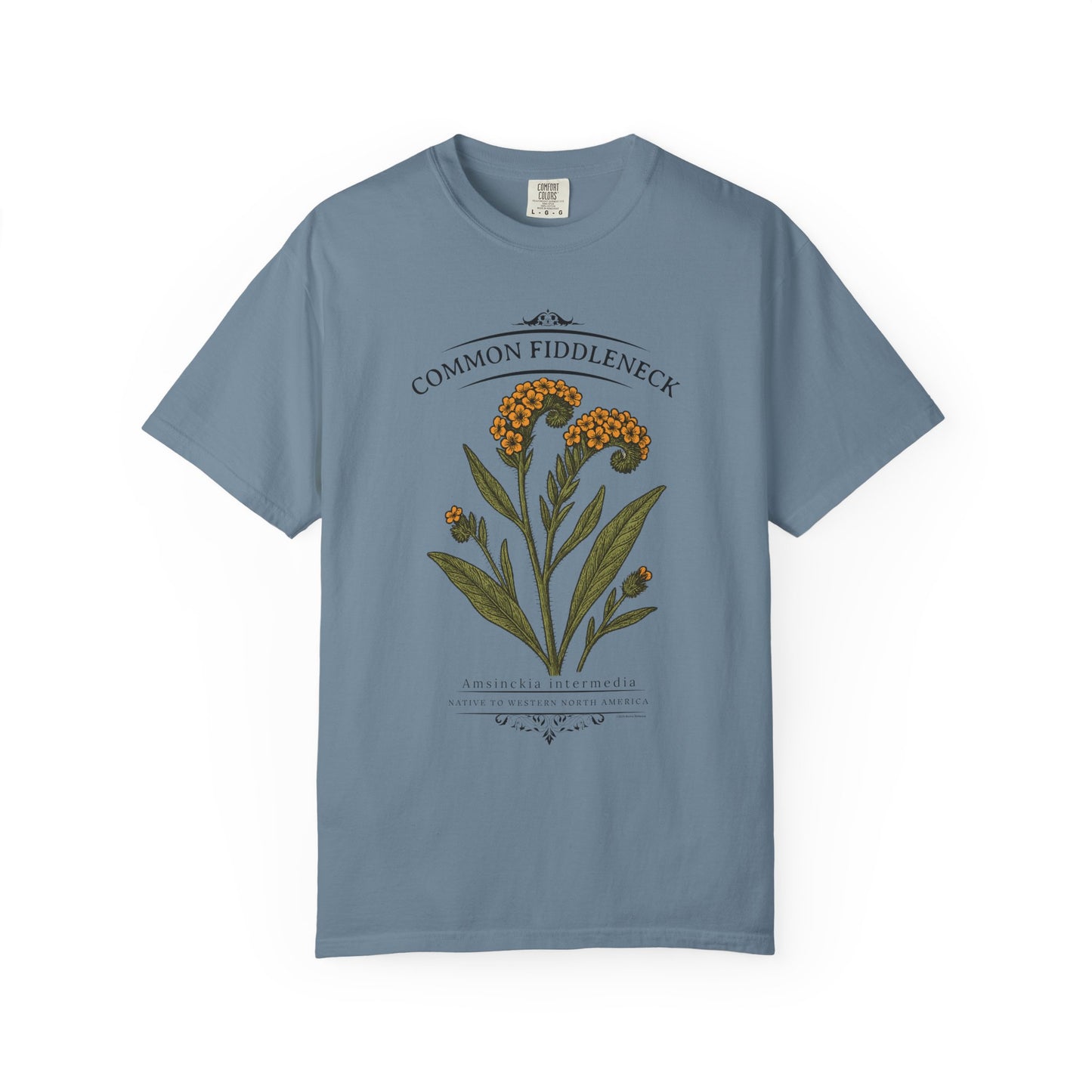 Common Fiddleneck (Amsinckia intermedia) - Garmet Dyed Soft T-Shirt