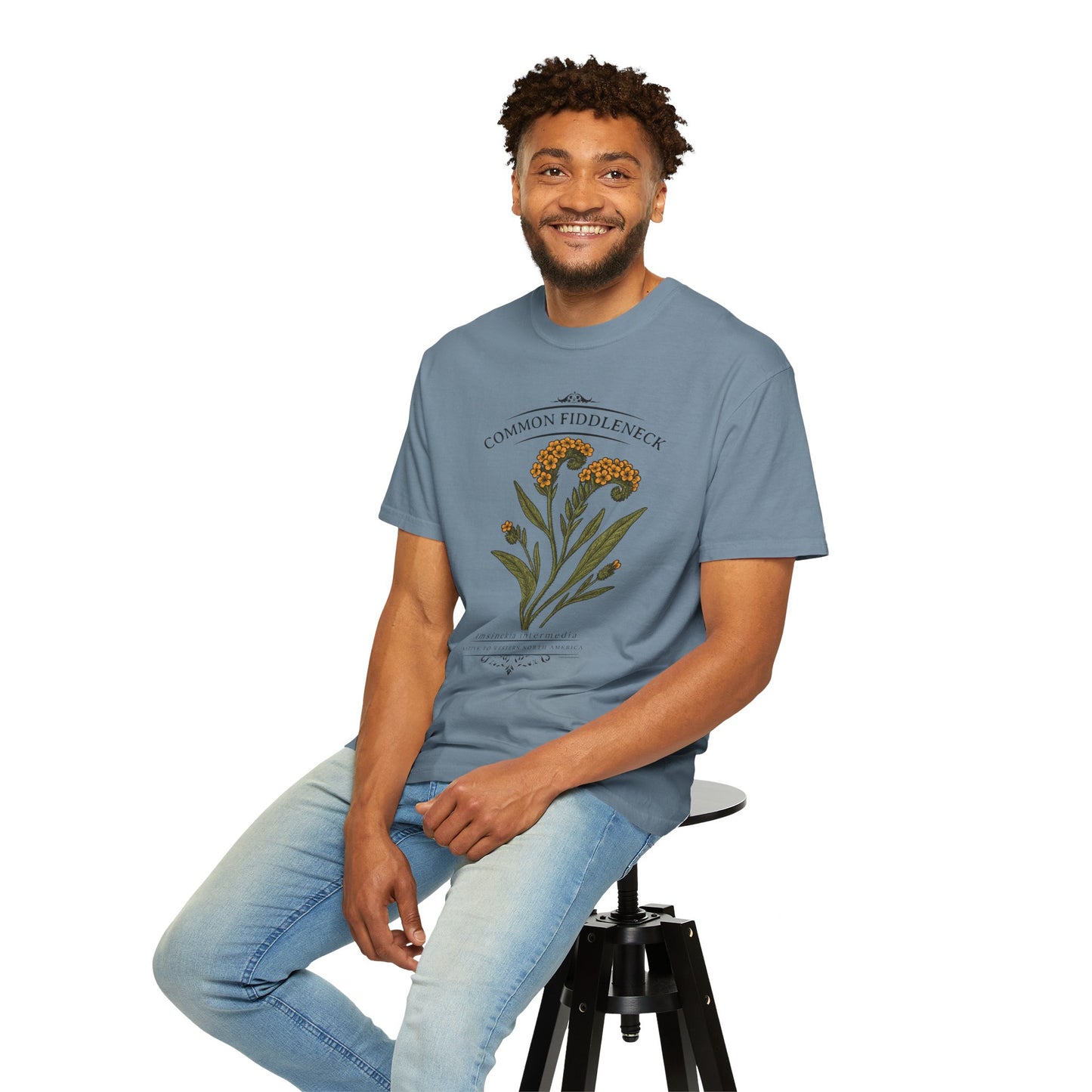 Common Fiddleneck (Amsinckia intermedia) - Garmet Dyed Soft T-Shirt