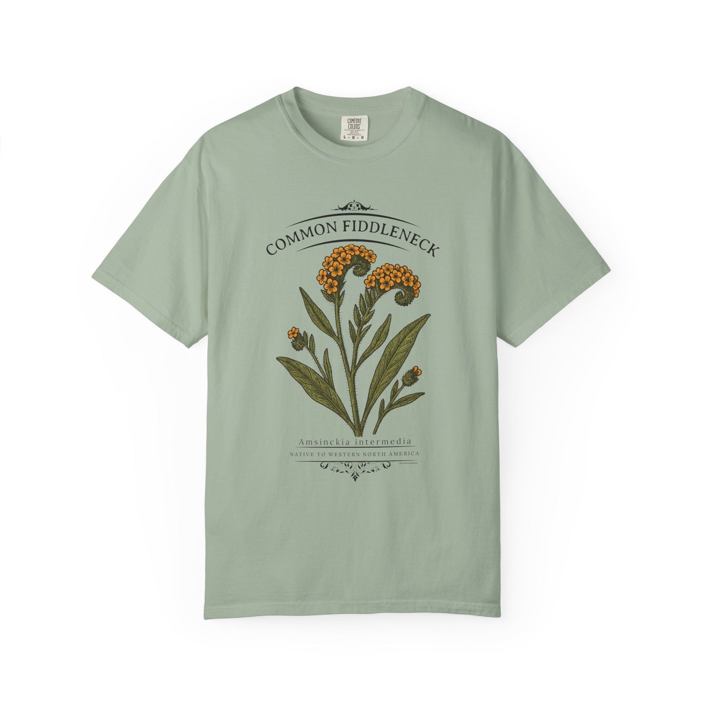 Common Fiddleneck (Amsinckia intermedia) - Garmet Dyed Soft T-Shirt