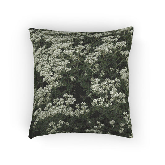 Boneset (Eupatorium perfoliatum) - Woven Decorative Pillow