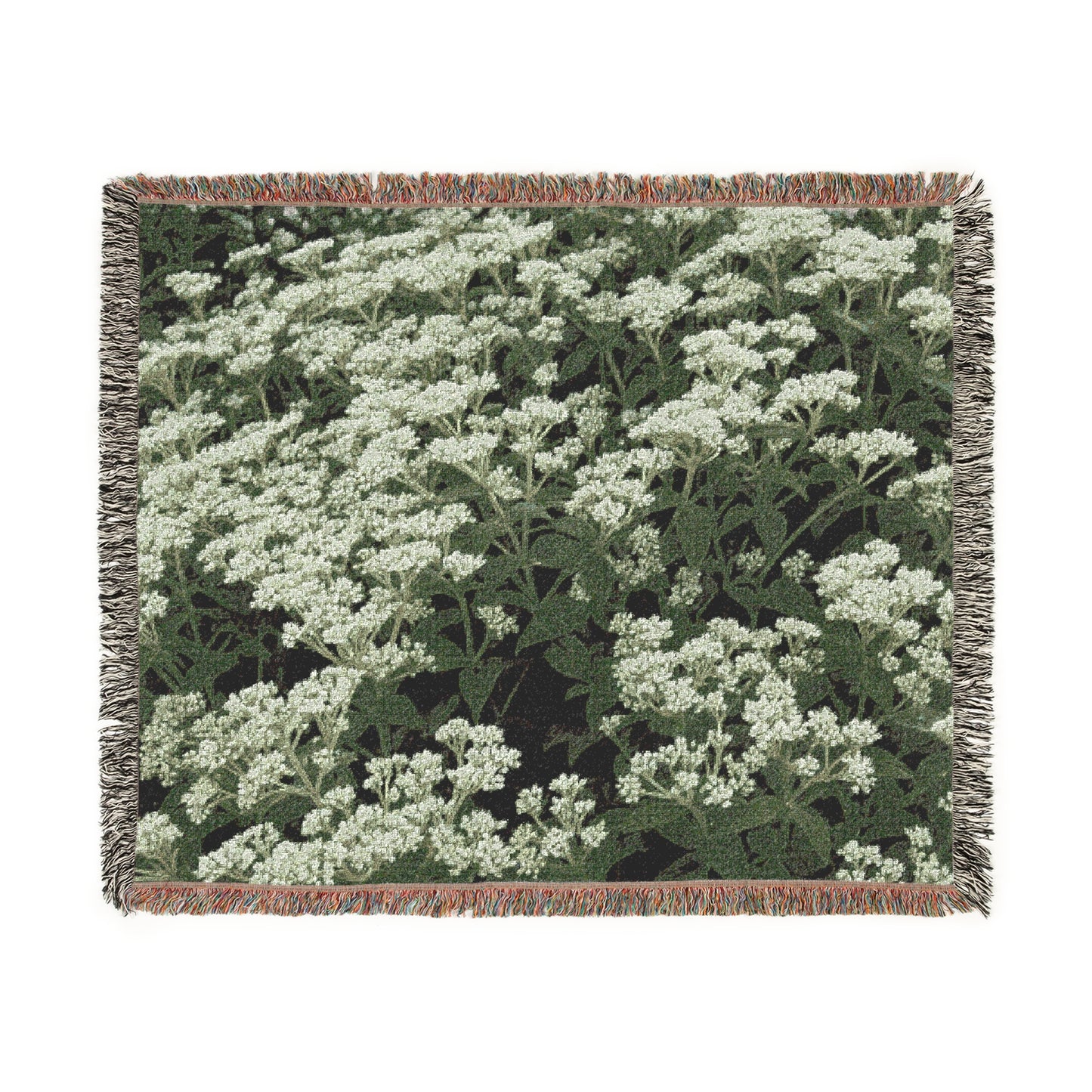 Boneset (Eupatorium perfoliatum) - Woven Cotton Blanket