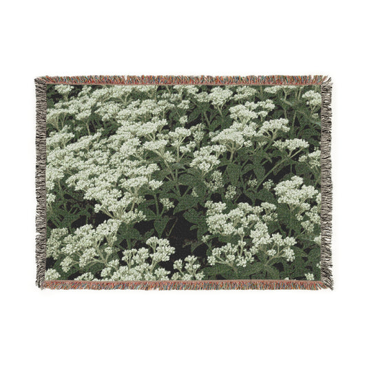 Boneset (Eupatorium perfoliatum) - Woven Cotton Blanket