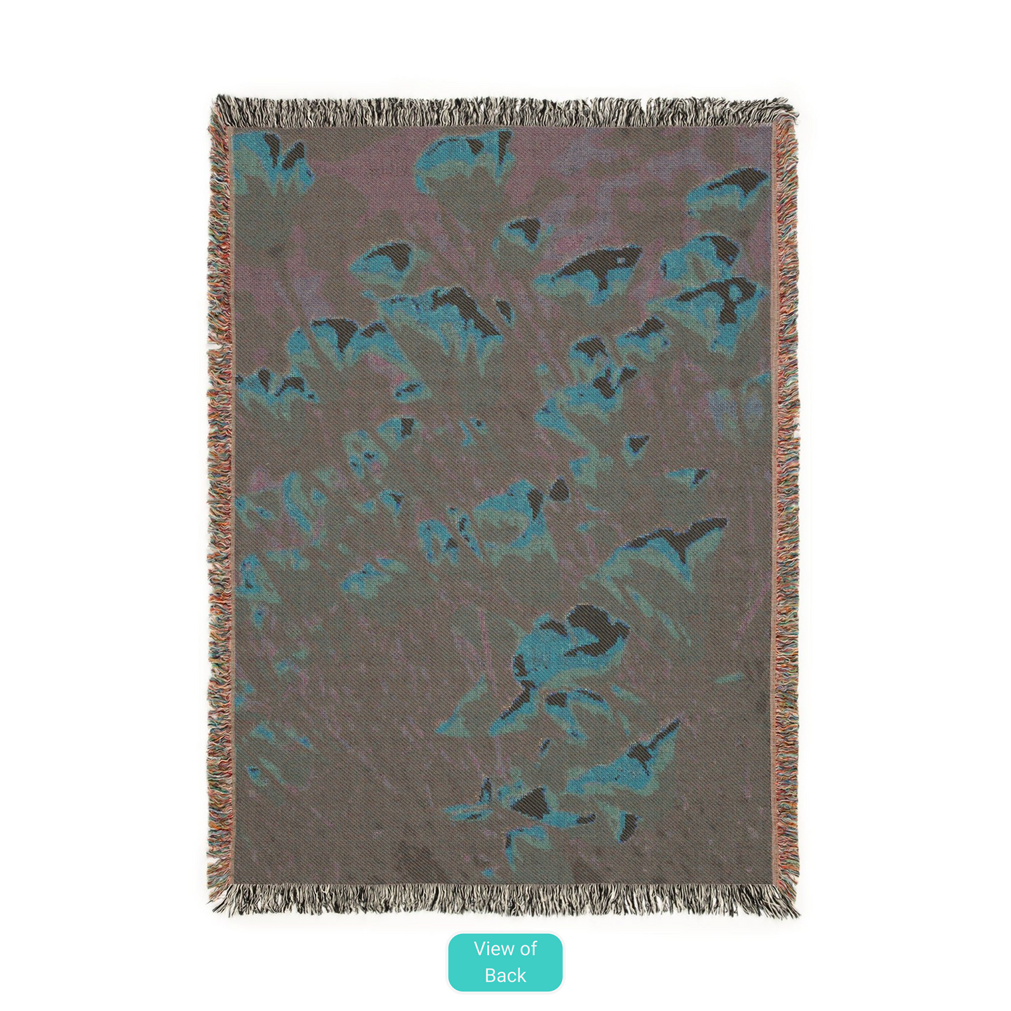 California Poppy (Eschscholzia californica) - Woven Cotton Blanket