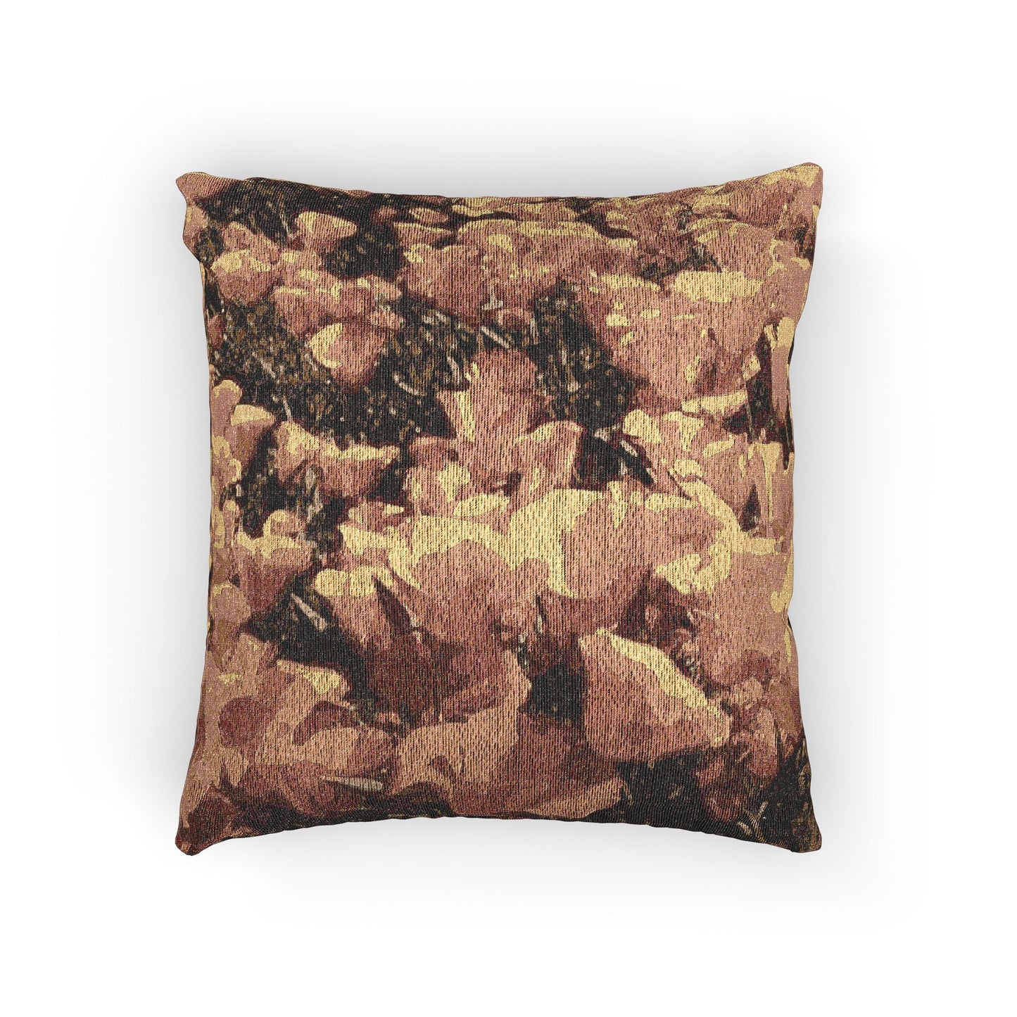 California Poppy (Eschscholzia californica)  - Woven Decorative Pillow
