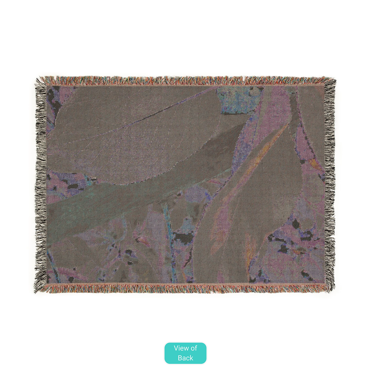 Pacific Madrone Leaves (Arbutus menziesii) - Woven Cotton Blanket