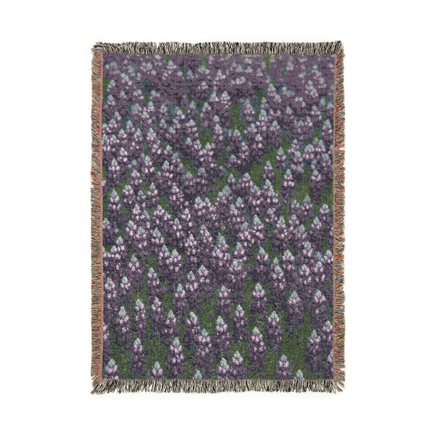 Sky Lupine (Lupinus nanus) - Cotton Woven Blanket