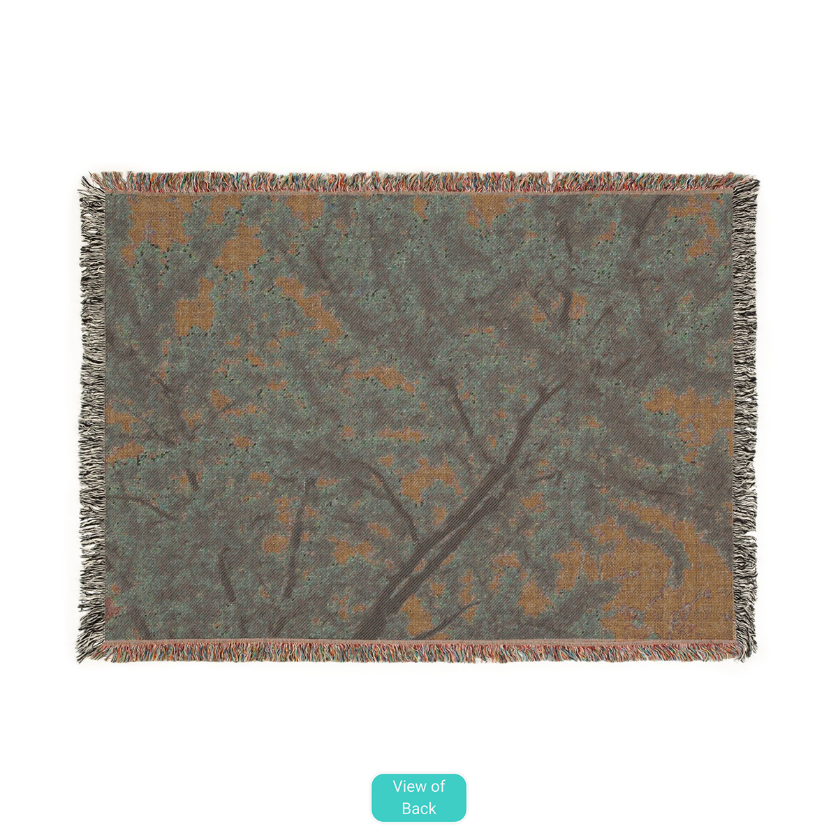 Western Redbud (Cercis occidentalis) - Woven Cotton Blanket
