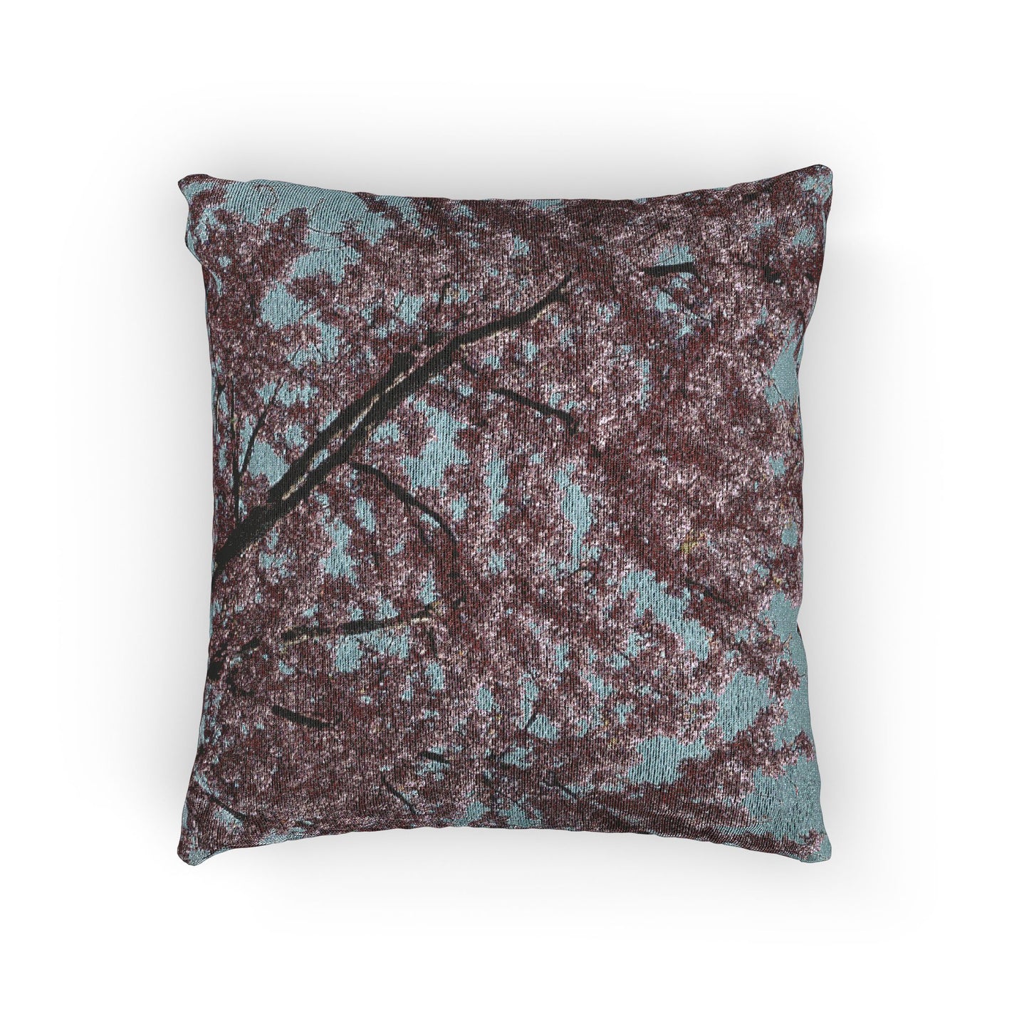 Western Redbud (Cercis occidentalis) - Woven Decorative Pillow